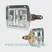 Key-locking folding T-handle latch